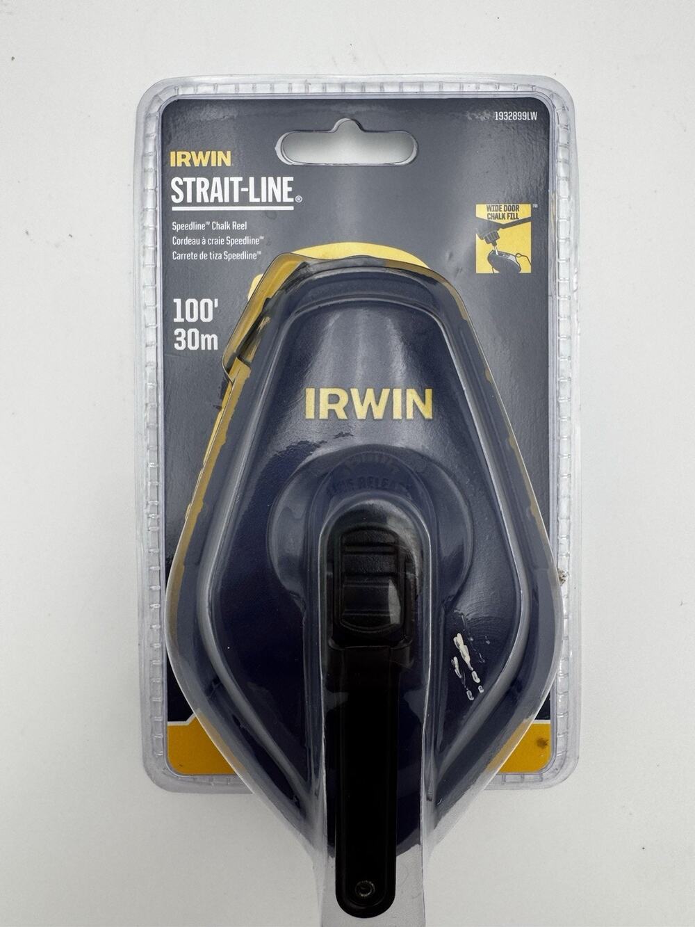 IRWIN Strait-Line Speedline Chalk Reel 100 ft 30m New Sealed